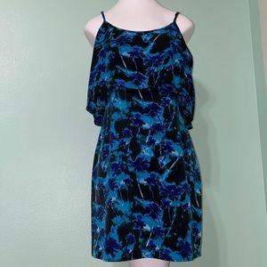 Sanctuary palm tree print blue dress - size M
